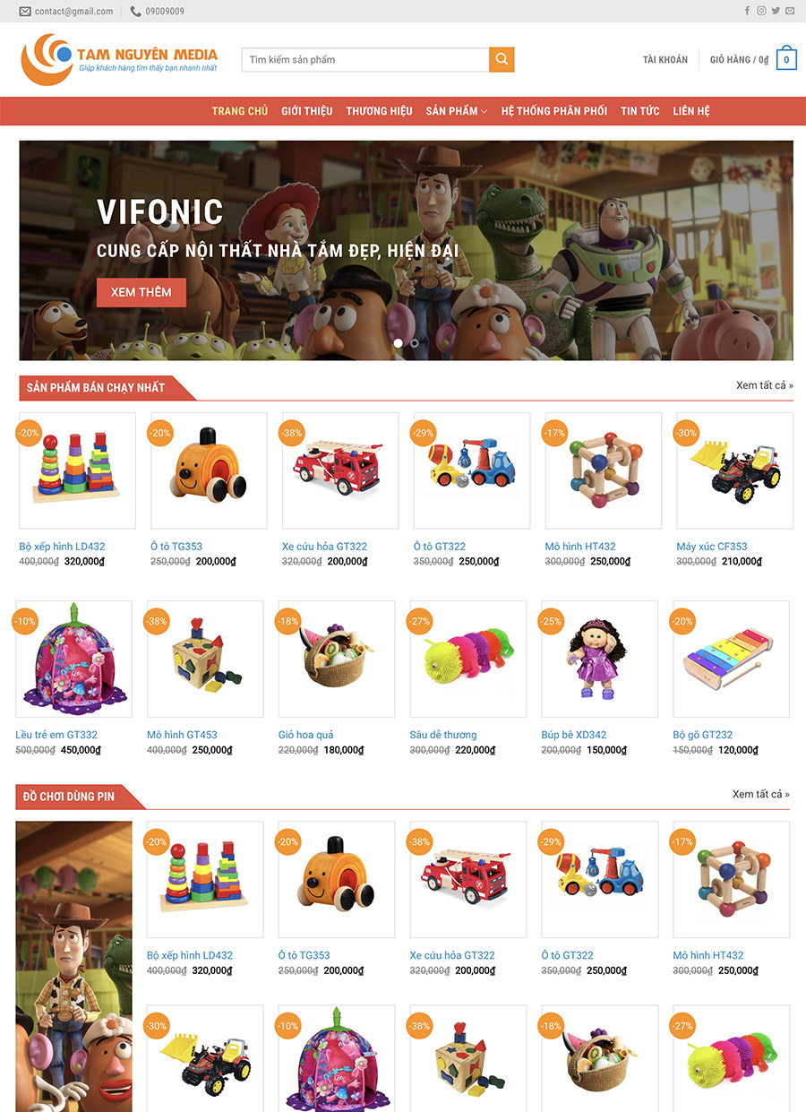 web-do-choi Thiết kế website bán đồ chơi trẻ em online