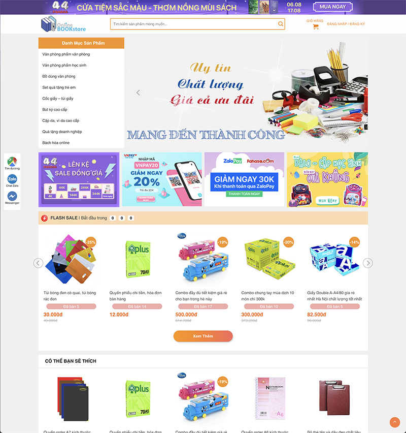 web-van-phong-pham Thiết Kế Website Văn Phòng Phẩm Chuyên Nghiệp Wordpress