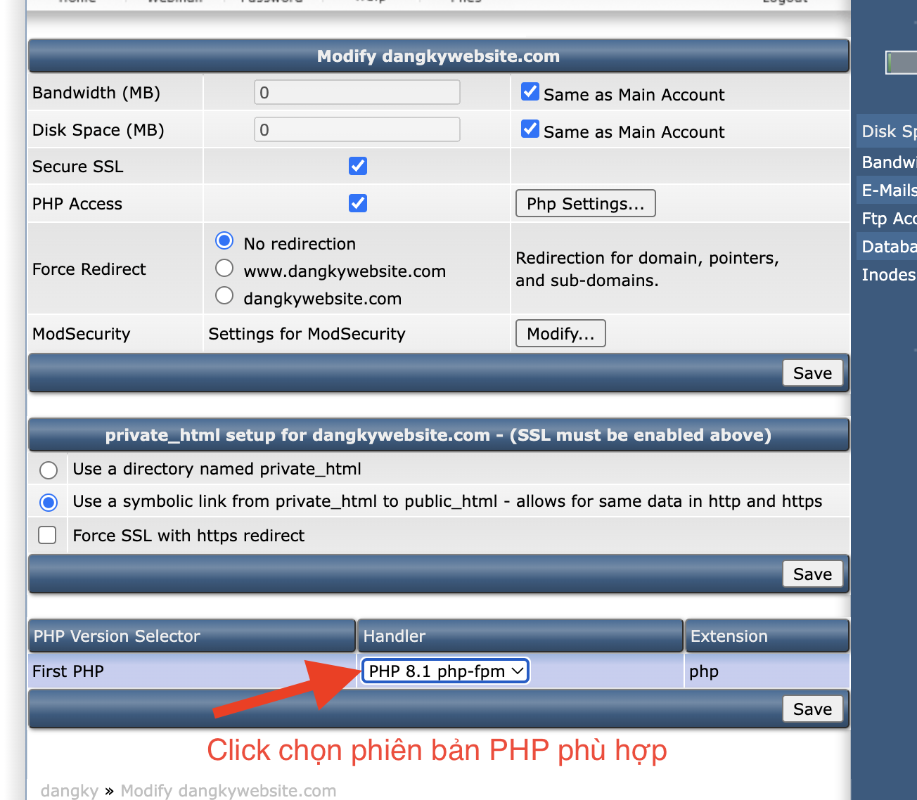 cai-dat-phien-ban-php Hướng dẫn cài đặt phiên bản PHP và thông số PHP.ini trên Shared Hosting DirectAdmin
