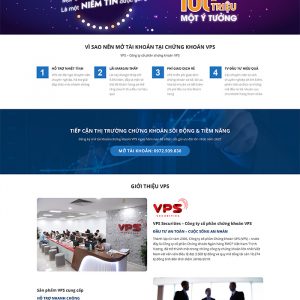 Thiết kế website công ty chứng khoán