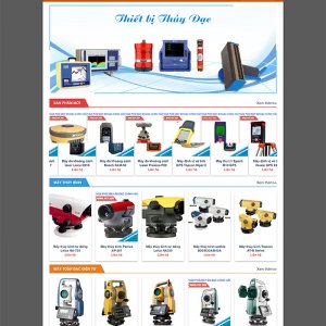 Thiết kế website bán hàng sản phẩm trắc địa