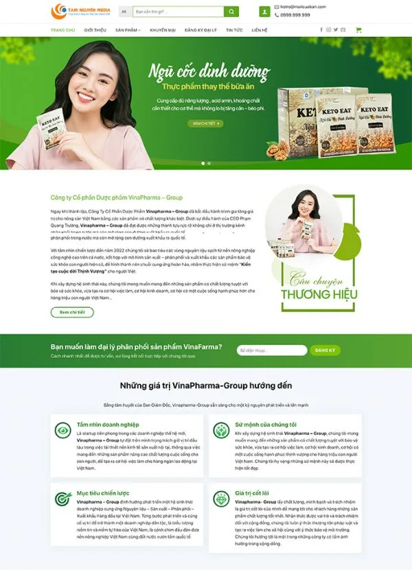 mau web cong ty Duoc