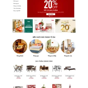 Thiết kế website bán hàng nội thất Online