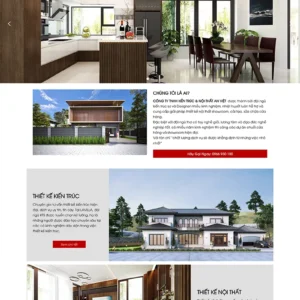Thiết kế website công ty thiết kế kiến trúc