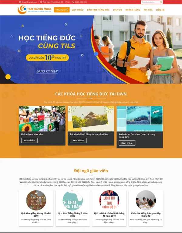 web hoc tienhg duc