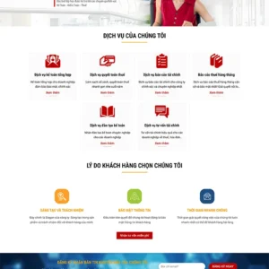 Thiết kế website công ty dịch vụ kế toán trọn gói
