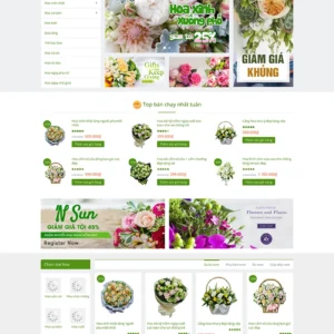Thiết kế website shop hoa tươi chuyên nghiệp