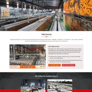 Thiết kế website bán hàng đá thạch anh, đá nhân tạo