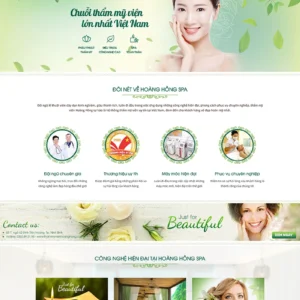 Thiết kế website chuỗi thẩm mỹ viện công nghệ cao